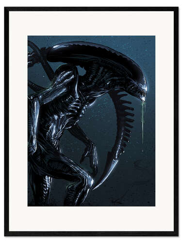 Gerahmter Kunstdruck Alien Xenomorph