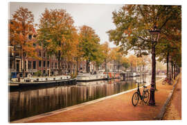 Akrylbilde  Autumn colors in Amsterdam, Holland - George Pachantouris