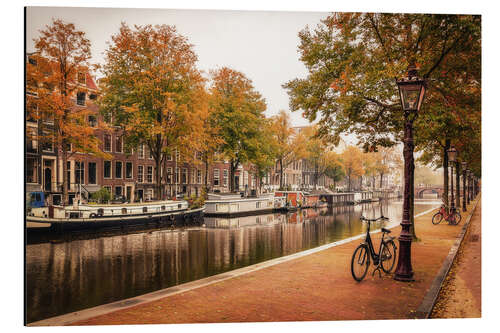 Quadro em alumínio Cores do outono em Amsterdã, Holanda