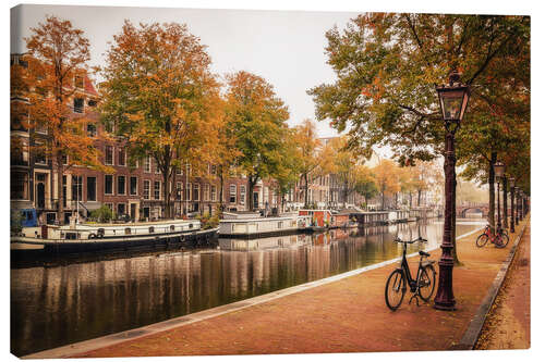 Tableau sur toile Couleurs d'automne à Amsterdam, Hollande