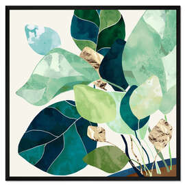 Gerahmter Kunstdruck Indigopflanze II