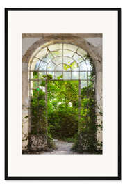 Gerahmter Kunstdruck Blick ins Grüne