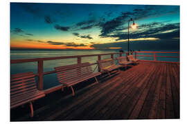 Hartschaumbild Pier in Gdynia Orlowo, Polen