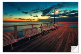 Naklejka na ścianę Pier in Gdynia Orlowo, Poland