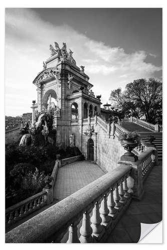 Selvklebende plakat Barcelona, Parc de la Ciutadella