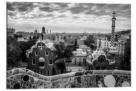 Alubild Parc Güell Sonnenaufgang