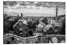 Magnettafel Parc Güell Sonnenaufgang