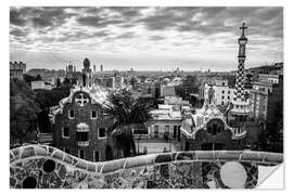 Vinilo para la pared Parc Güell amanecer