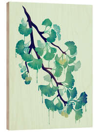 Stampa su legno Ginkgo