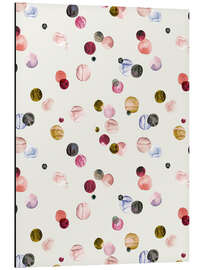 Magnettafel Bunte Pastell-Punkte