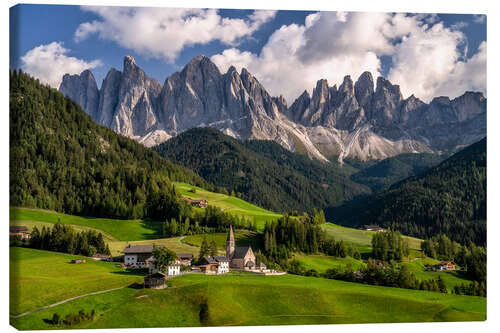 Leinwandbild Villnösstal in Südtirol