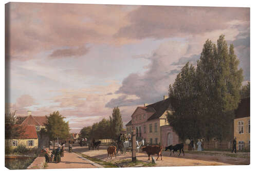 Canvas print Street in Østerbro