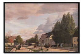 Gerahmter Kunstdruck Straße in Østerbro