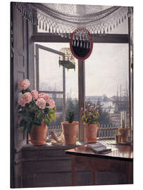 Magnettafel Blick aus dem Künstlerfenster