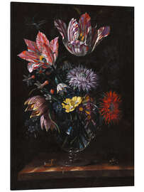 Magnettafel Glasvase mit Blumen