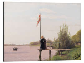 Magnettafel Blick auf den Sortedamssø von Dosseringen Richtung Nørrebro