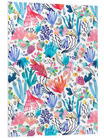 Foam board print Coral reef