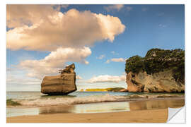 Muursticker Rocks in the sea, Coromandel, New Zealand