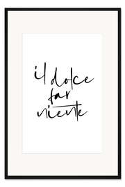 Gerahmter Kunstdruck Faul sein