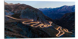 Gallery print Tremolastrasse on the Gotthard Pass in Switzerland