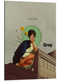 Aluminiumsbilde Grey