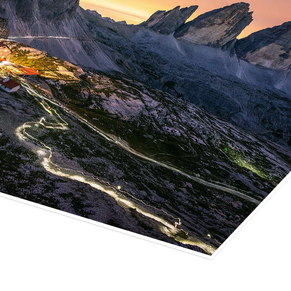 Night sky panorama, Drei Zinnen print by Matthias Köstler