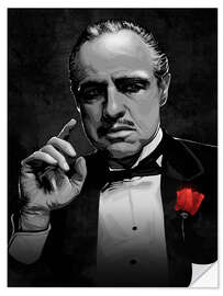 Selvklæbende plakat Vito Corleone