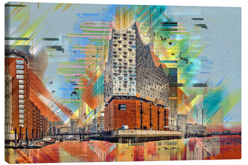 Canvas-taulu Hamburg Elbphilharmonie III