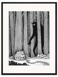 Gerahmter Kunstdruck Waldgeist