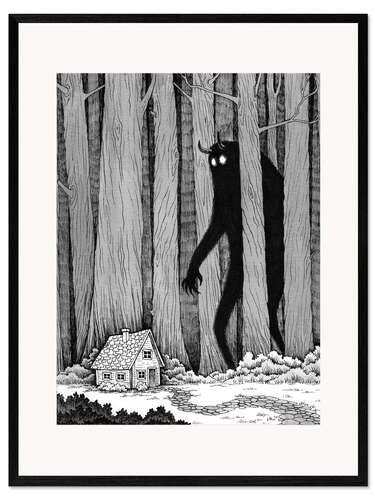 Ingelijste kunstdruk Forest Spirit