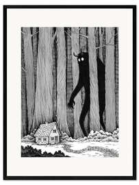 Ingelijste kunstdruk Forest Spirit