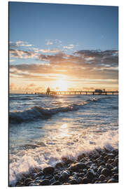 Magnettafel Brandung an der Seebrücke Sellin