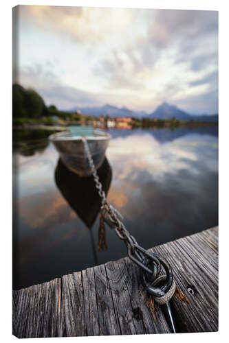 Canvas print Idyll at the Hopfensee