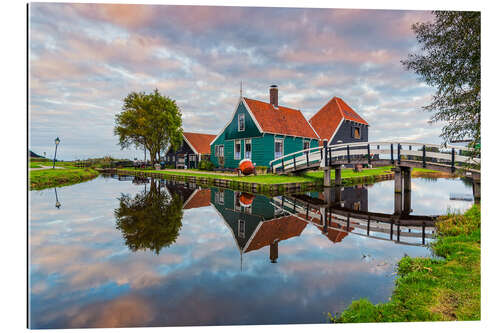 Gallery print House on the canal in Zaanse Schans, Holland