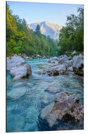 Aluminium print Soča River, Slovenia