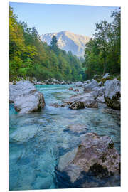 Foam board print Soča River, Slovenia