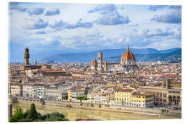 Akrylglastavla City panorama of Florence