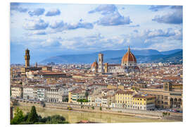 Tableau en PVC Panorama de la ville de Florence