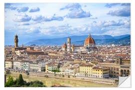 Sticker mural Panorama de la ville de Florence