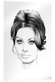 Acrylglasbild Sophia Loren