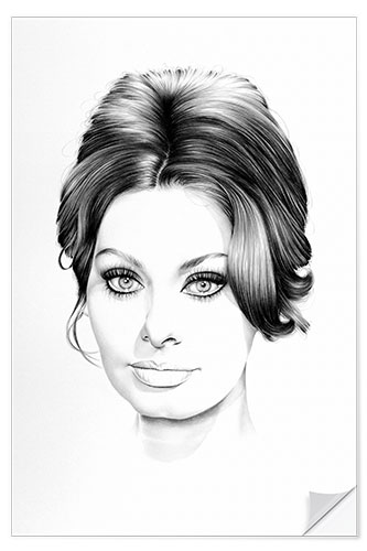 Sticker mural Sophia Loren