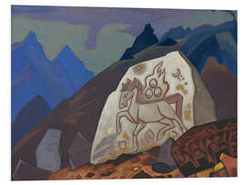 Hartschaumbild Weißer Stein