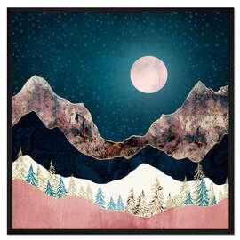 Gerahmter Kunstdruck Blick auf die Pinien