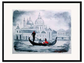 Ingelijste kunstdruk Romance of Venice