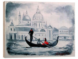 Wood print Romance of Venice