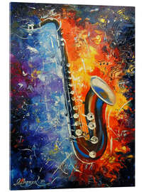 Akrylbilde Jazz Saxophone - Olha Darchuk