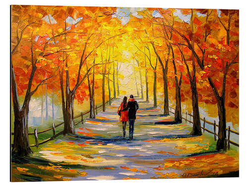 Aluminium print Autumn Walk in the Park I