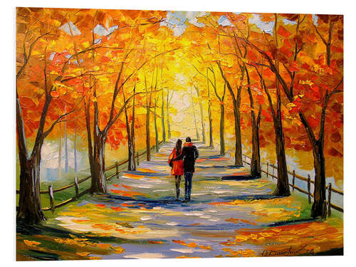 Foam board print Autumn Walk in the Park I