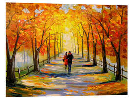 Foam board print Autumn Walk in the Park I