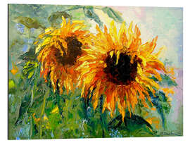 Aluminium print Sunflowers